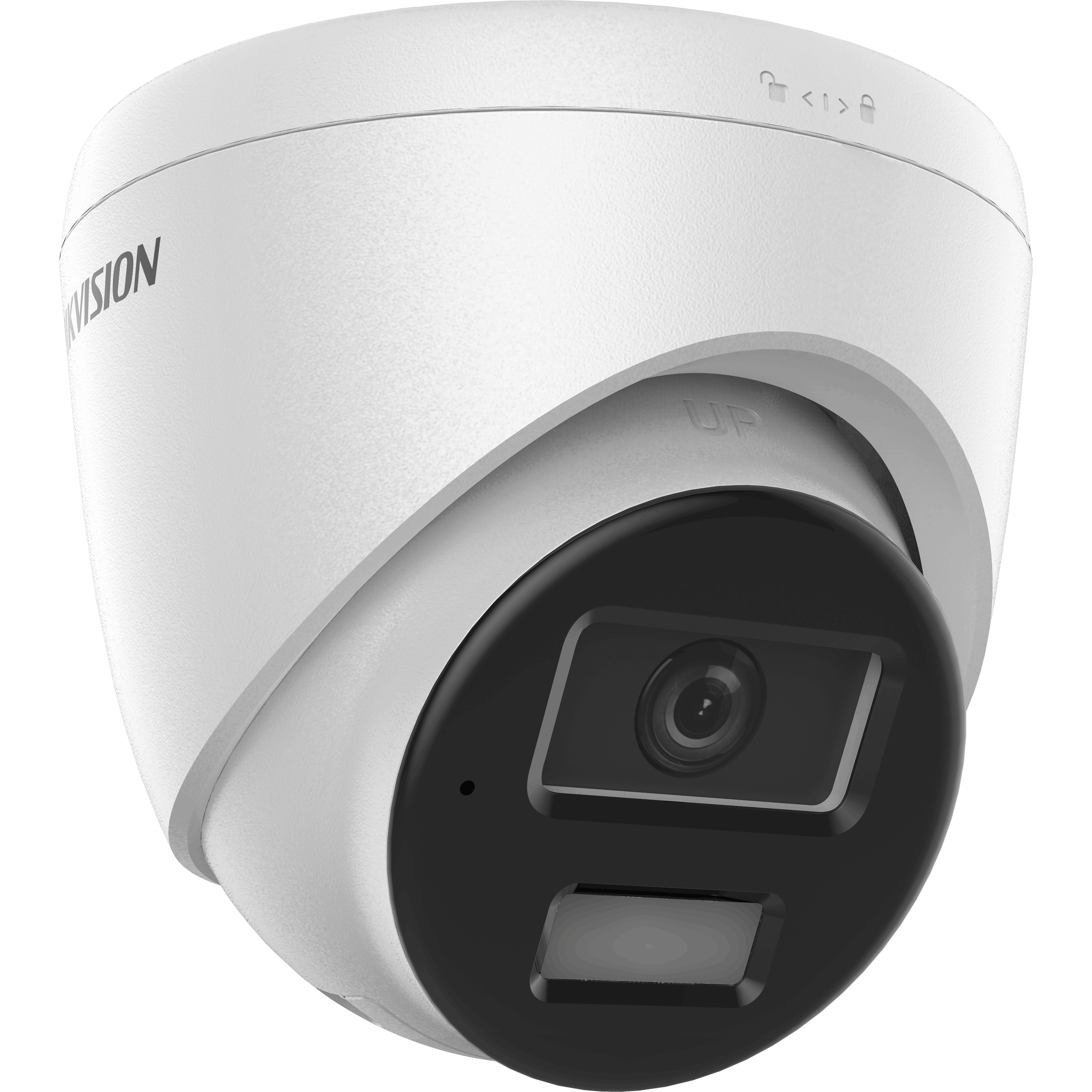 4 MP Smart Hybrid Light Fixed Turret Network Camera with Audio & Strobe Light Alarm